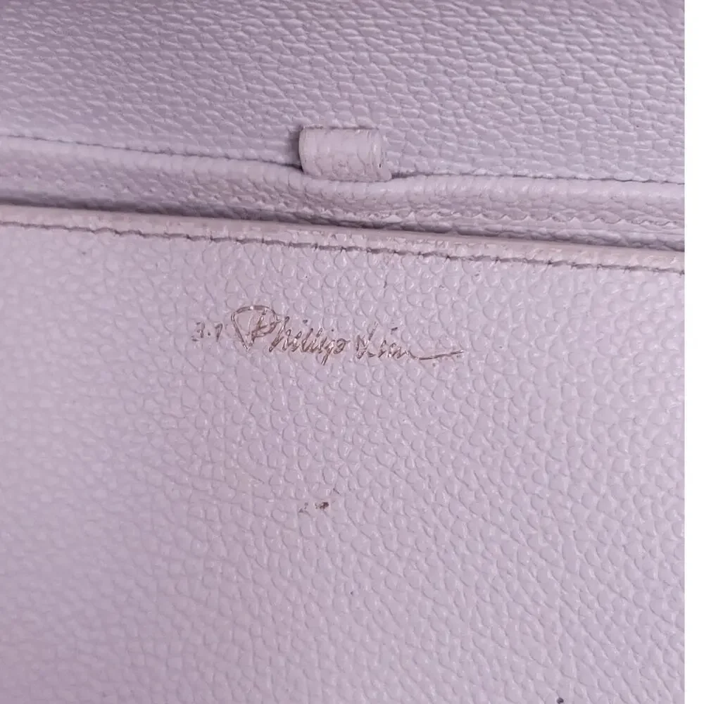 3.1 Lim Philip Lim White Leigh Top Handle Leather Satchel  (White) - Picture 9 of 10